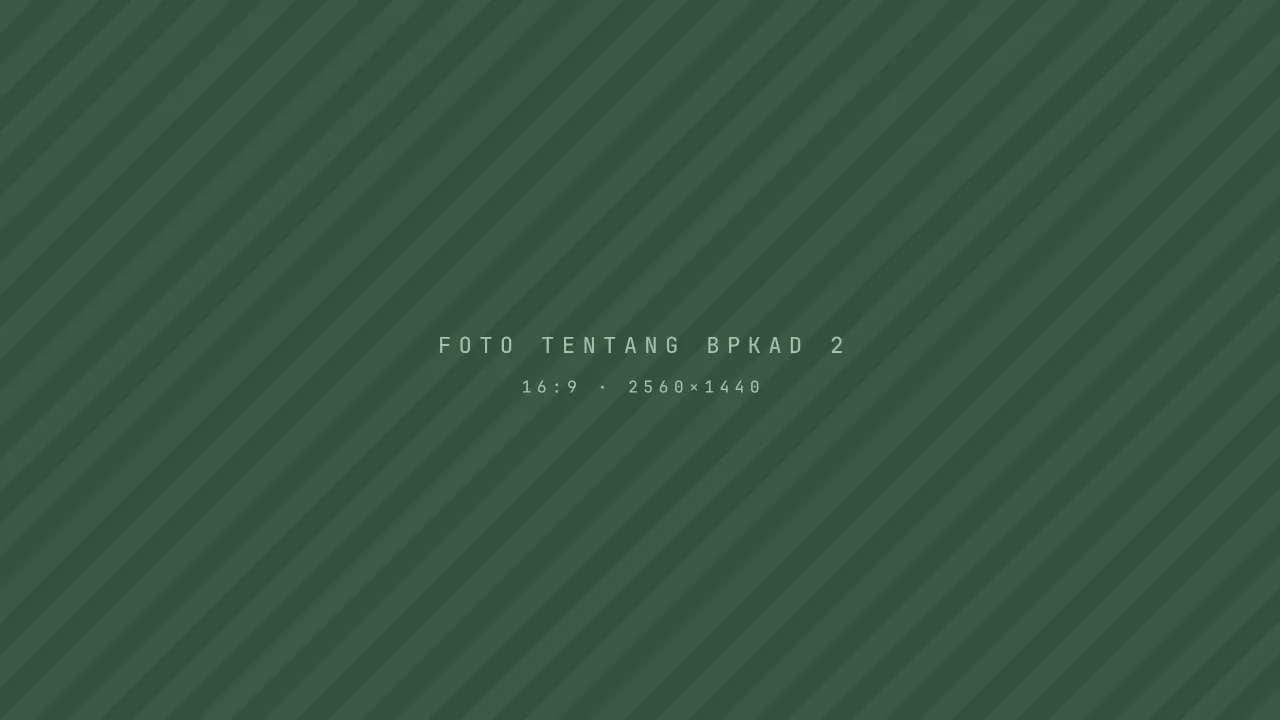 Petak contoh nonproduksi untuk galeri Tentang BPKAD (2)