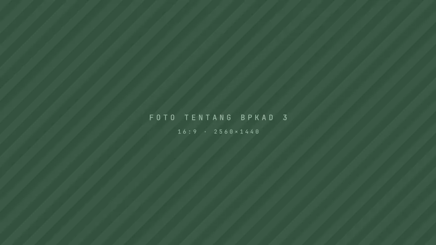 Petak contoh nonproduksi untuk galeri Tentang BPKAD (3)
